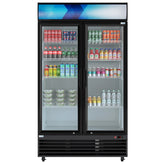 45 in. Two Glass Door Merchandiser Refrigerator - 35 Cu. Ft. (MDR-2GD-35C)